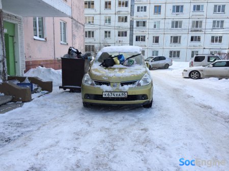 Наказание за неправильную парковку в Южно-Сахалинске