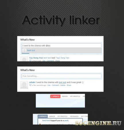 Activity Link Tagger