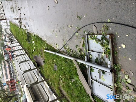 Фотографии города Южно-Сахалинск после прохождения циклона (урагана) 13.06.2014